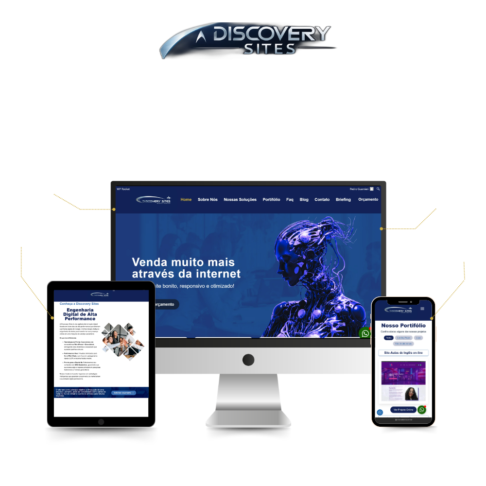 Desenvolvimento WordPress White Label para Agências | Discovery Sites 3 Como apoiamos a sua agencia Fundo Transparente Rev2